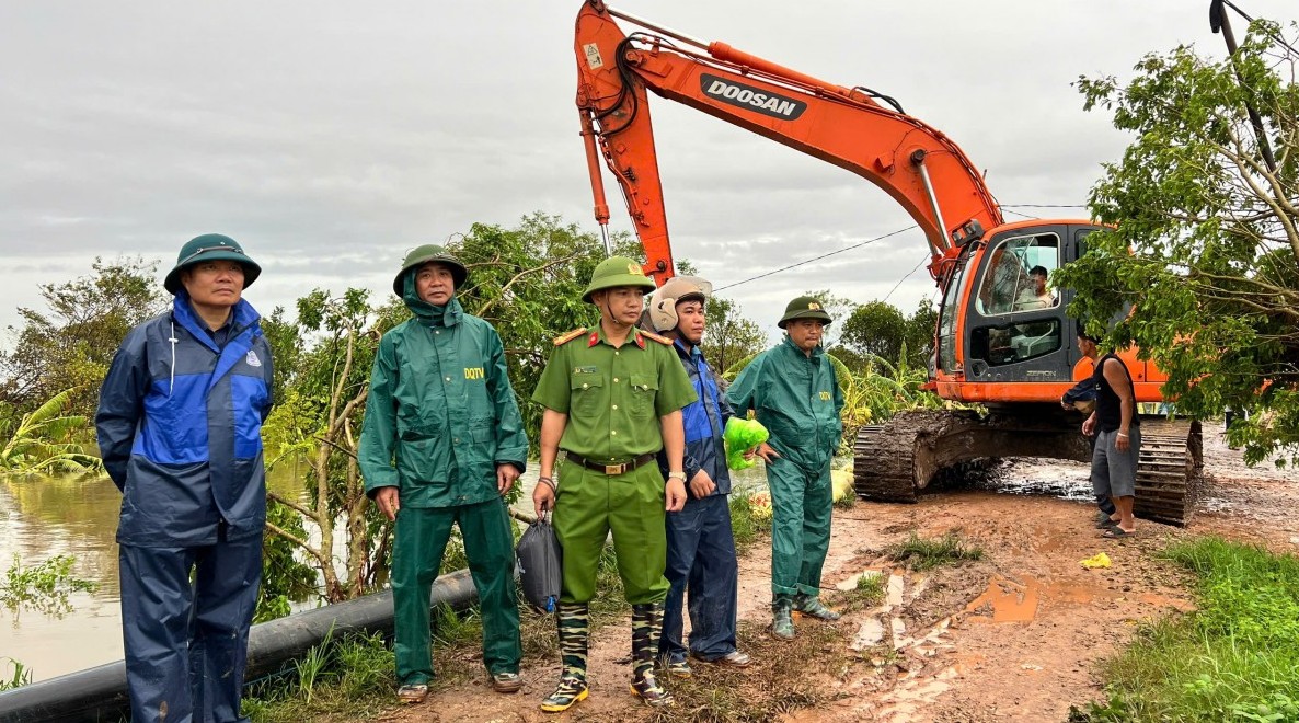 Hải Phòng: Huyện Vĩnh Bảo tập trung ứng phó với lũ lớn trên các tuyến sông trên địa bàn