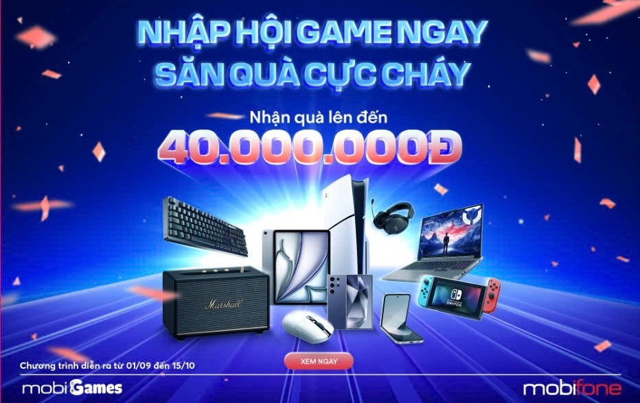 Bùng nổ tháng 9: MobiGames dành tặng người chơi loạt quà giá trị 