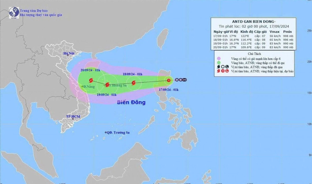 Hải Dương chủ động ứng phó với áp thấp nhiệt đới mạnh lên thành bão