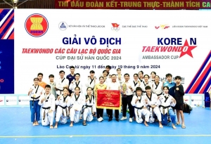 Bình Thuận xếp hạng 3 toàn đoàn tại Giải Vô địch Taekwondo các CLB toàn quốc 2024