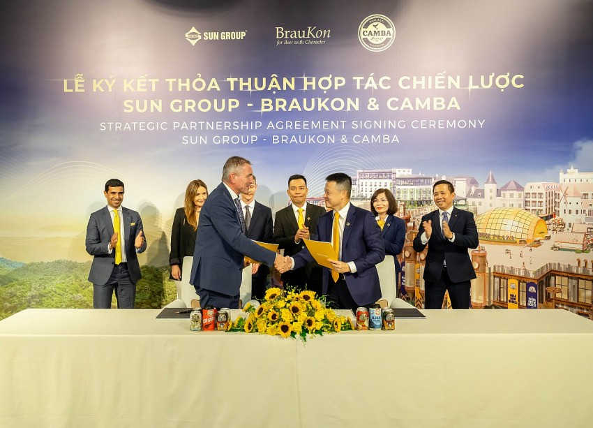 Sun Group hợp tác chiến lược với BrauKon & Camba phát triển thương hiệu bia Sun KraftBeer