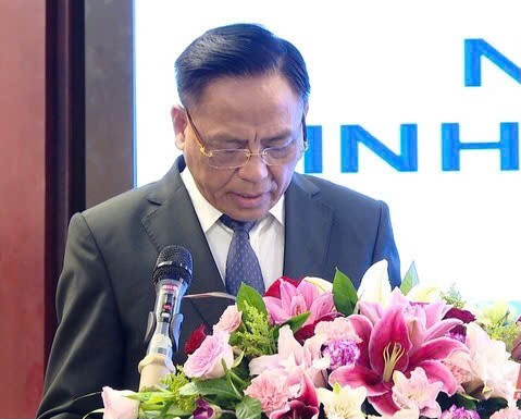 Chủ tịch Hiệp hội DN tỉnh Thanh Hoá, Cao Tiến Đoan  phát biểu về triển vọng hợp tác các lĩnh vực Thanh Hoá - Trung Quốc.