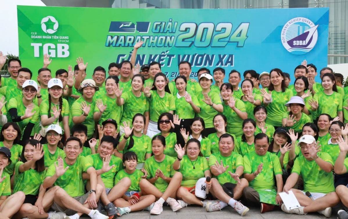 CLB Doanh nhân Tiền Giang tại TP.HCM tổ chức thành công giải chạy "Marathon 2024 - Gắn kết vươn xa"