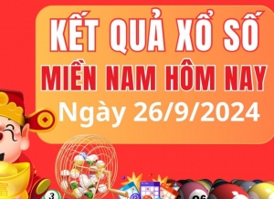 XSMN 26/9, kết quả xổ số miền Nam thứ Năm ngày 26/9