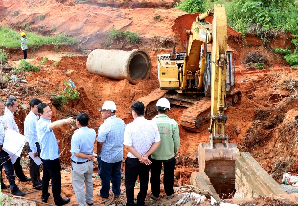 Tiến độ thực hiện dự án thoát nước đường ĐT.706B tại Phan Thiết