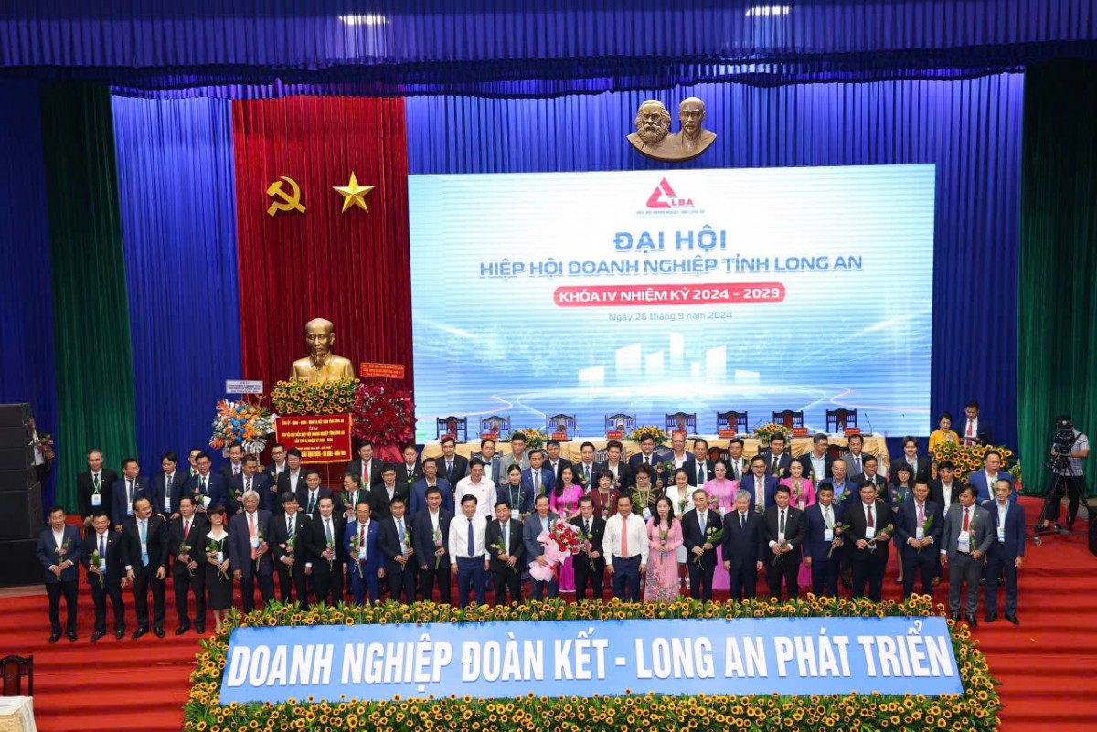 Đại hội Hiệp hội Doanh nghiệp tỉnh Long An khóa IV nhiệm kỳ 2024 - 2029 