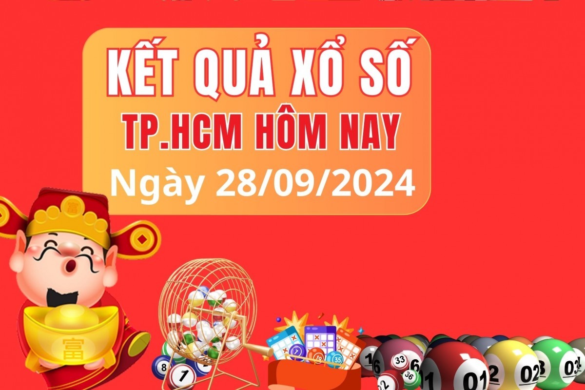 XSHCM 28/9, kết quả xổ số XSHCM thứ Bảy , xổ số hôm nay Thành phố Hồ Chí Minh ngày 28/9/2024