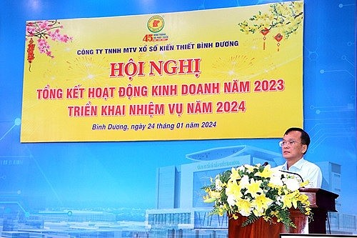 Ông Mai Thanh Bình- Giám đốc Công ty triển khai nhiệm vụ công tác  năm 2024