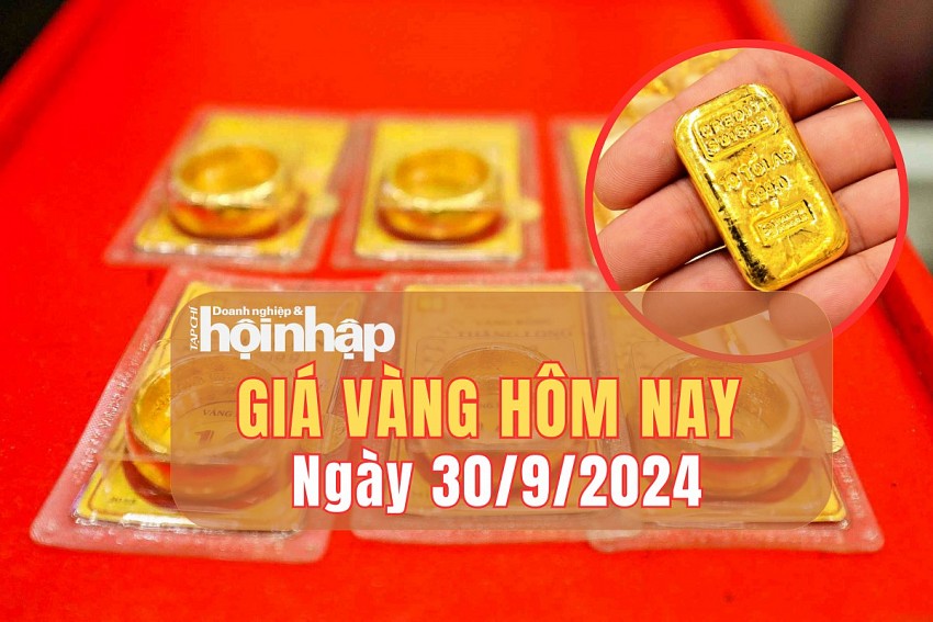 Giá vàng hôm nay 30/9: Vàng thế giới tăng nhẹ chờ biến động