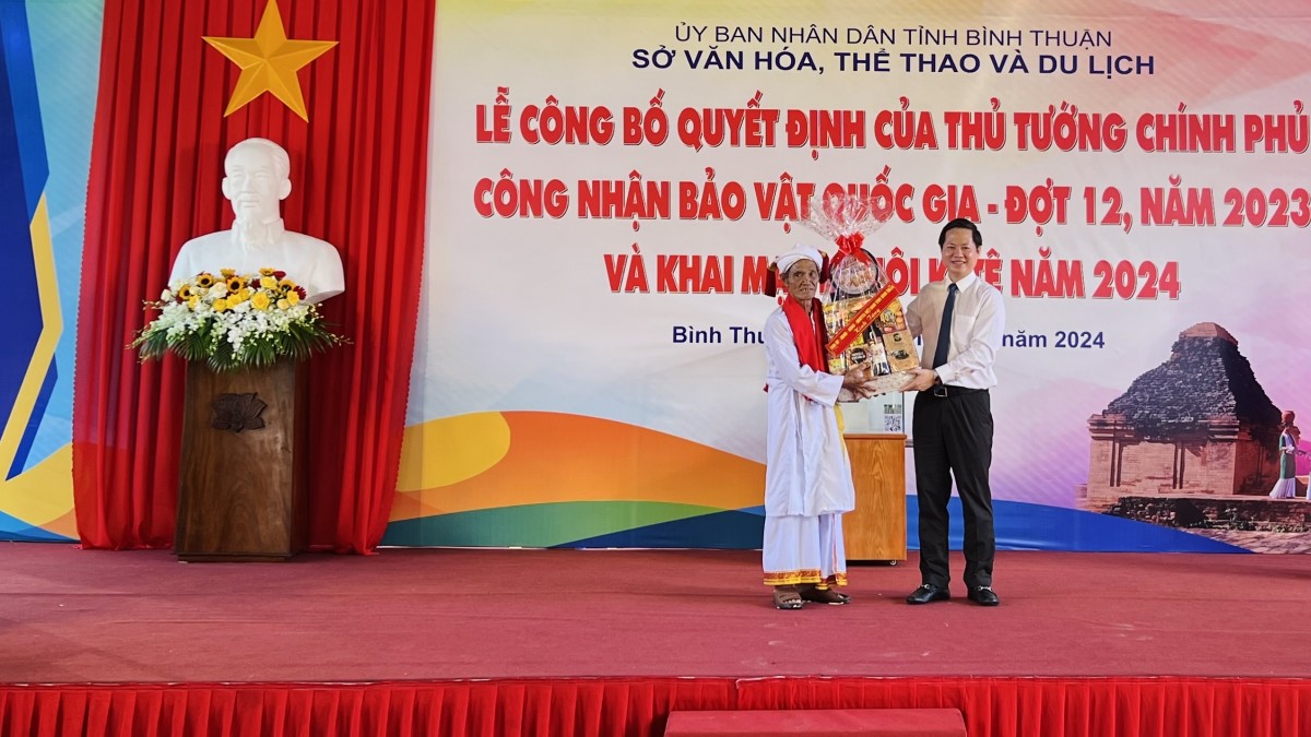 Bình Thuận: Quyết định Thủ tướng Chính phủ công nhận bảo vật quốc gia lễ hội Katê 2024