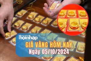 Giá vàng hôm nay 5/10: Vàng 9999 tăng mạnh ở chiều bán ra