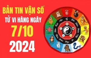 Tử vi - Vận số ngày 07/10/2024: Các tuổi Dậu, Tý, Thân, Thìn vận đỏ vây quanh