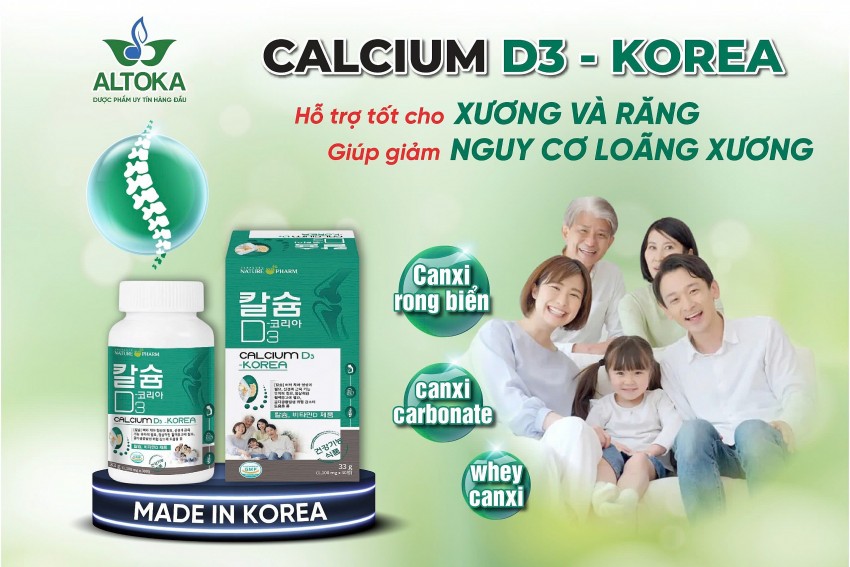 Bí quyết sức khỏe từ Calcium D3 - Korea - Giải pháp “Lão hóa ngược” cho xương khớp và hệ miễn dịch