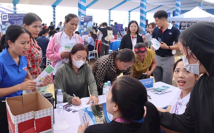 Người lao động tìm kiếm việc làm tại Ngày hội tư vấn, giới thiệu việc làm năm 2024