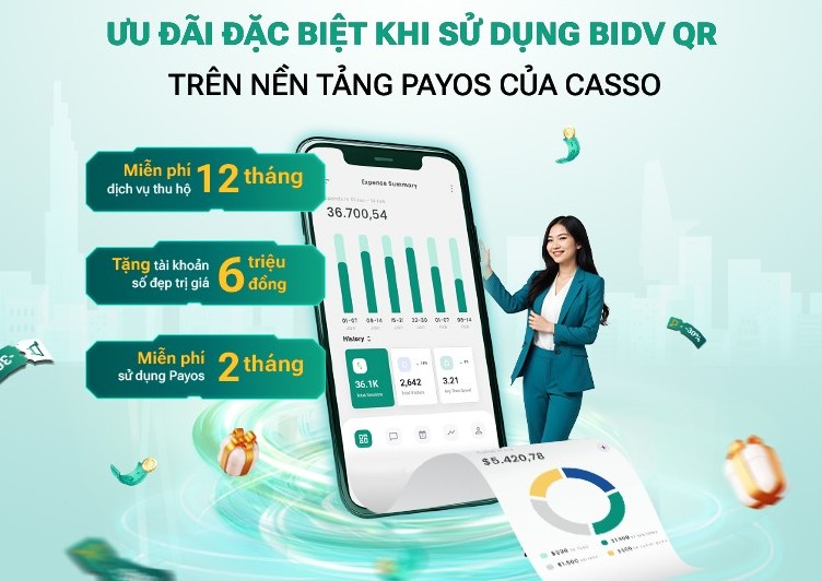 Những ưu đãi đặc biệt từ sự kết hợp BIDV- Casso