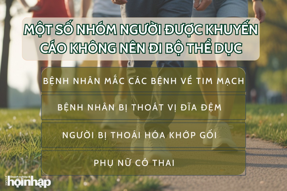 Những ai không nên đi bộ thể dục?