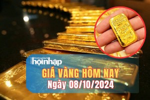 Giá vàng hôm nay 8/10: Vàng 9999 tiếp tục tăng