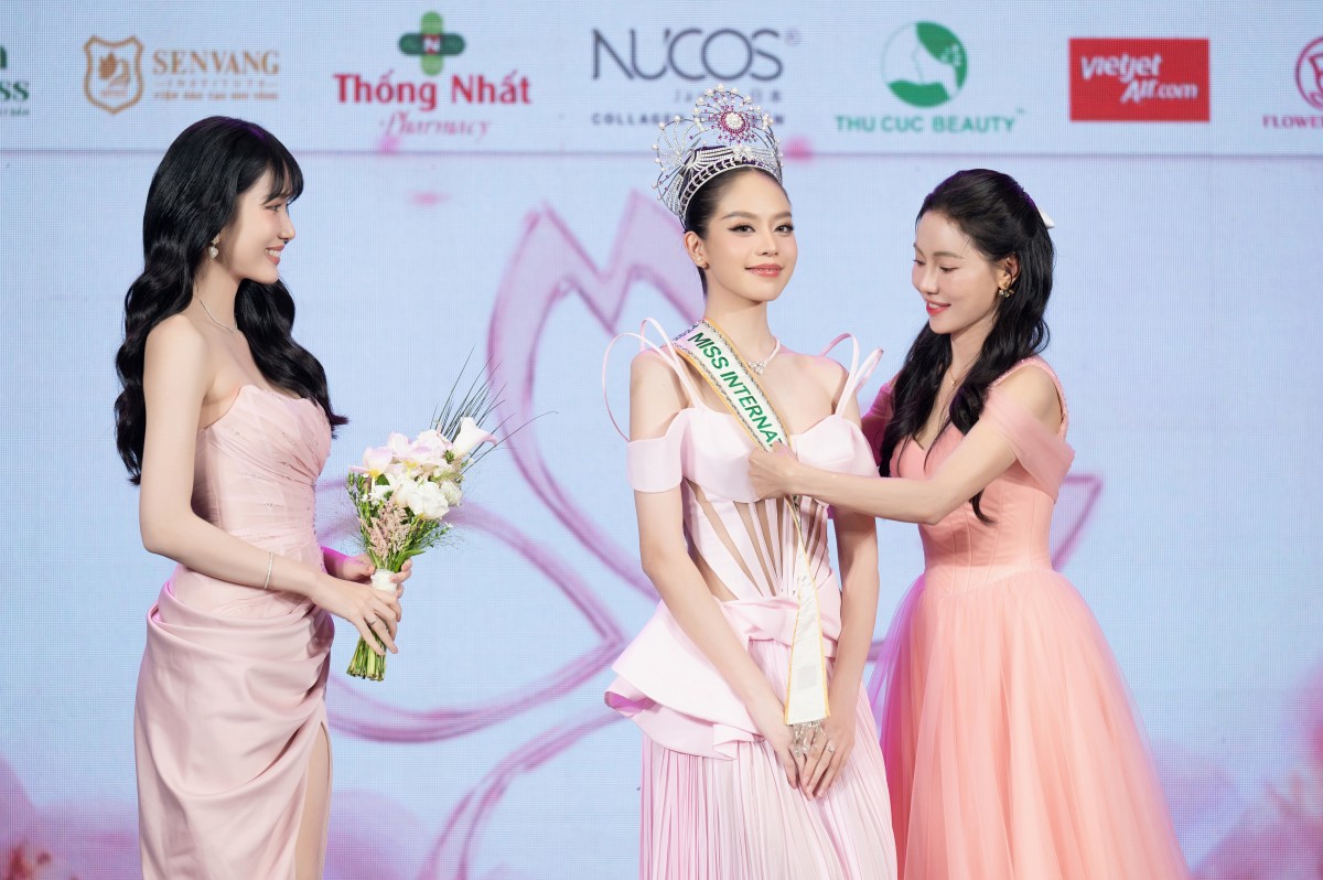 Hoa hậu Huỳnh Thị Thanh Thủy chính thức đeo sash Miss International 2024