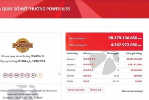 Tối ngày 10/10, đã tìm thấy khách hàng trúng Vietlott Power 6/55