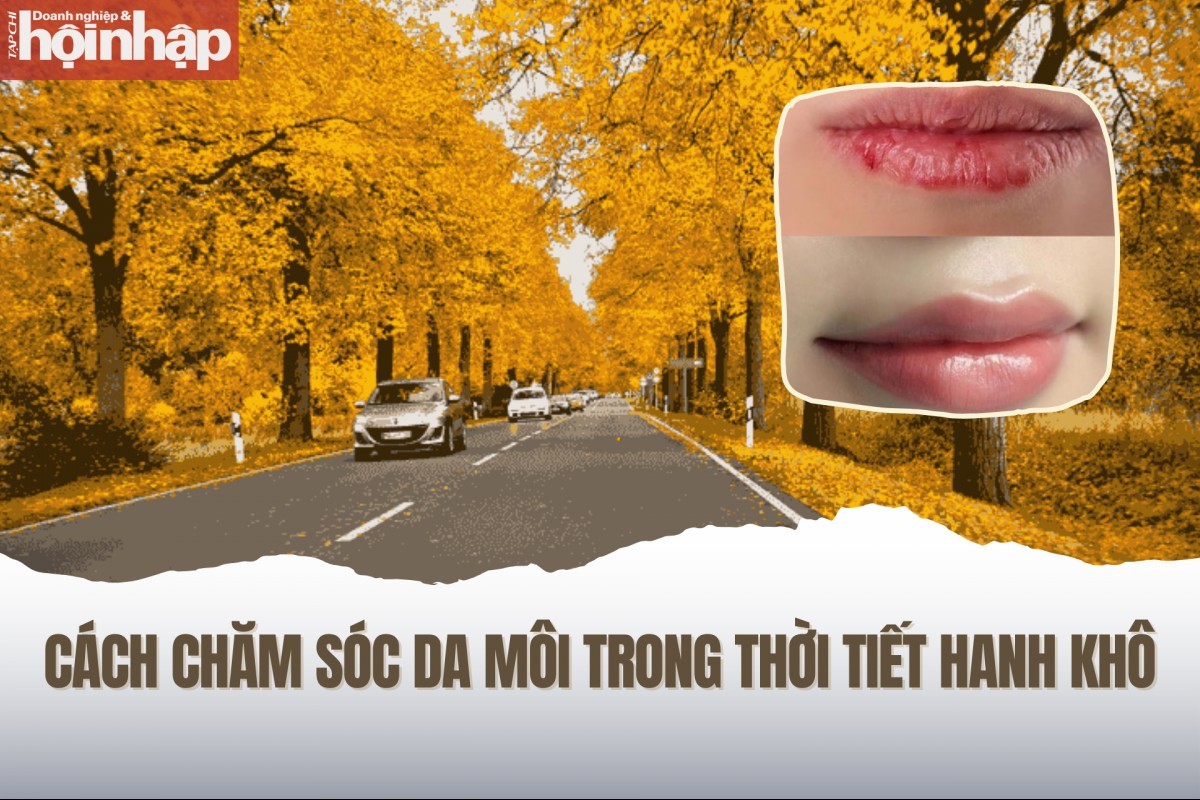 Cách chăm sóc da môi trong thời tiết hanh khô