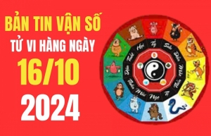 Tử vi - Vận số ngày 16/10/2024 – Tý, Dậu, Tỵ, Sửu vận đỏ vây quanh, nhiều tài lộc và may mắn