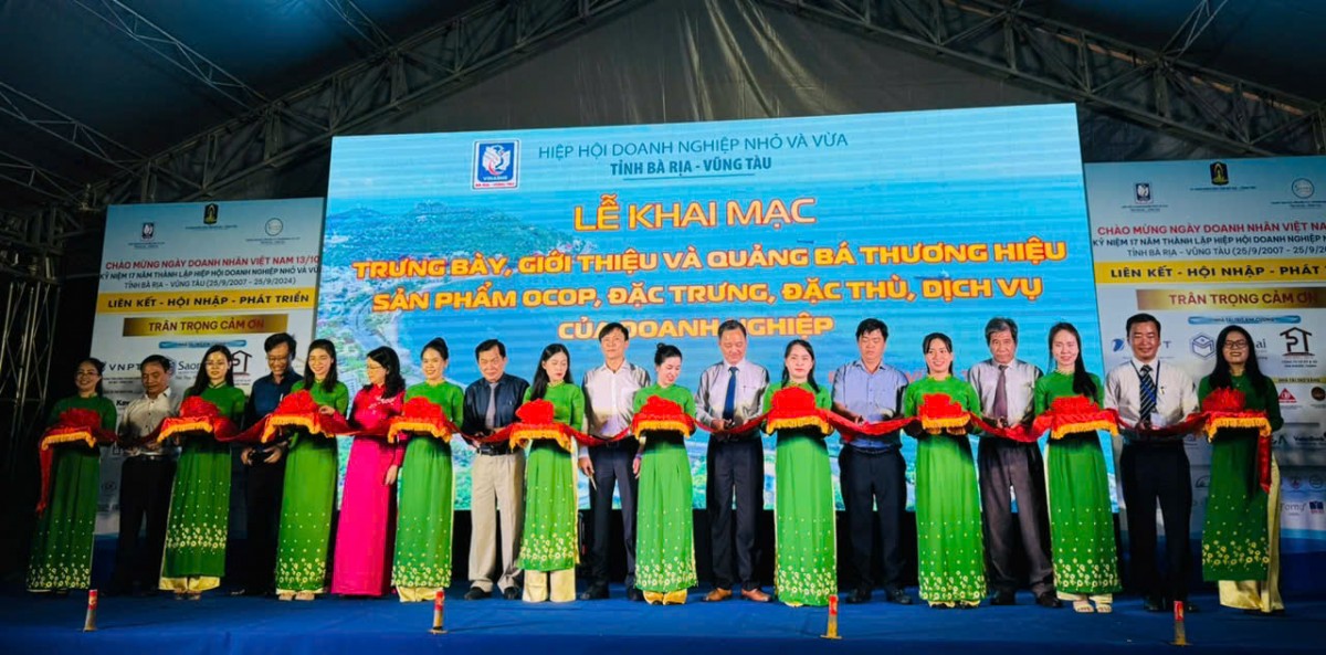 Hiệp hội Doanh nghiệp nhỏ và vừa (DNNVV) tỉnh Bà Rịa - Vũng Tàu đã tổ chức lễ khai mạc sự kiện trưng bày, giới thiệu và quảng bá các sản phẩm đặc trưng, dịch vụ của doanh nghiệp trên địa bàn tỉnh