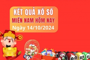 XSMN 14/10, KQXSMN ngày 14/10, Kết quả xổ số miền Nam hôm nay 14/10/2024