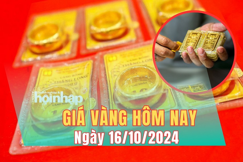 Giá vàng hôm nay 16/10: Vàng miếng SJC chờ đợt tăng mới