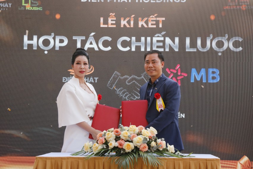 Chủ tịch HĐQT Thái Hương Lan ký kết hợp tác với  Ngân hàng MB Khai trương Hệ thống sàn giao dịch bất động sản Điền Phát Property tại Hà Nội