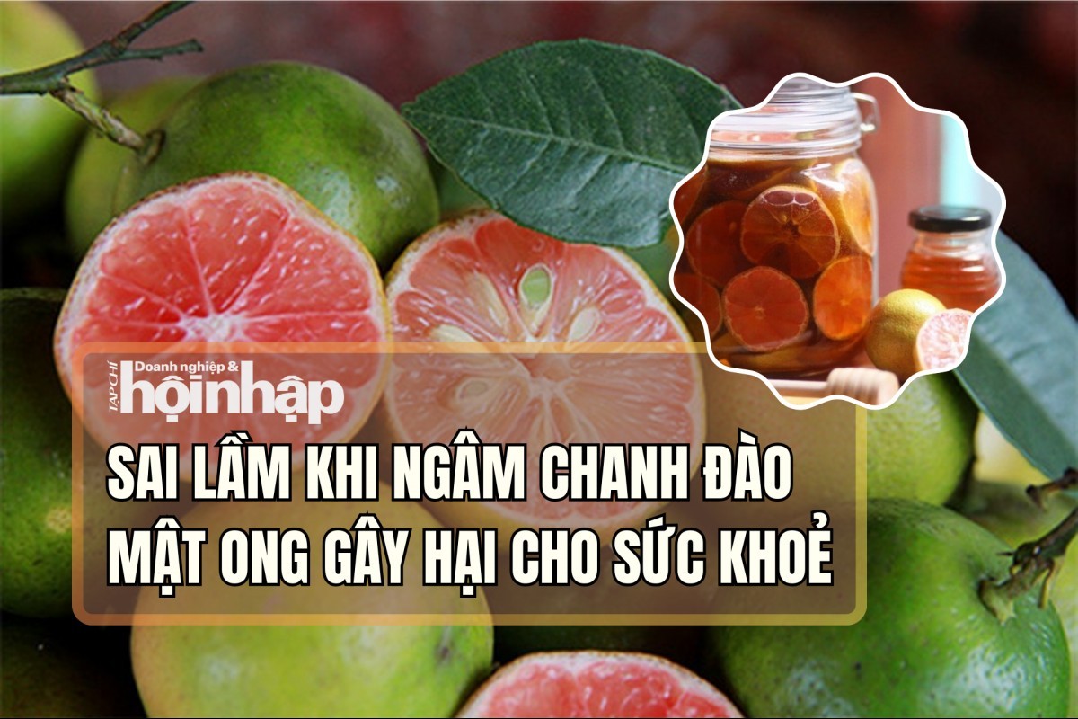 3 sai lầm khi ngâm chanh đào mật ong gây hại cho sức khỏe