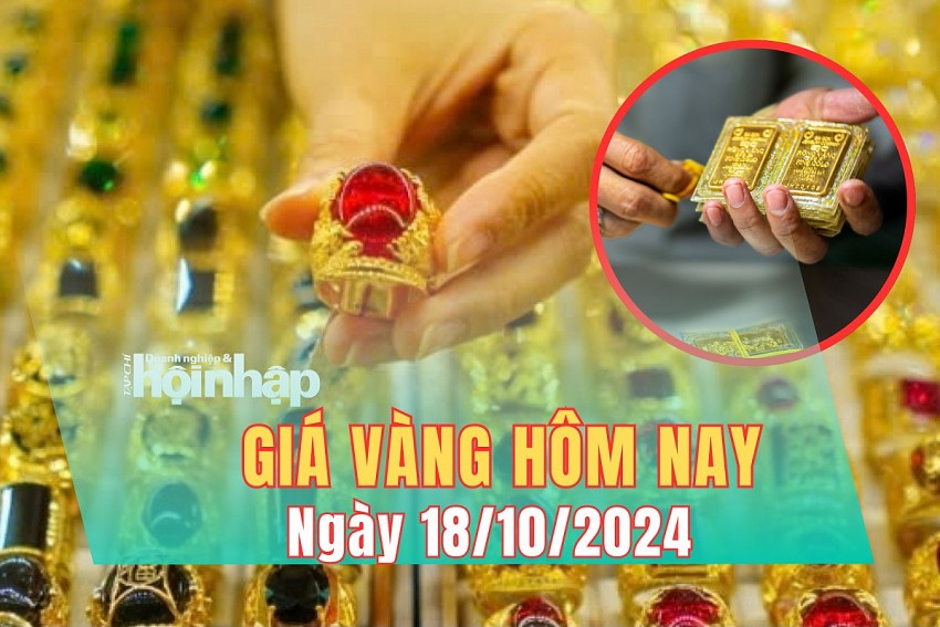 Giá vàng hôm nay 18/10: Vàng nhẫn 9999 tiếp đà tăng mạnh