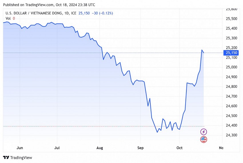 Tỷ giá USD hôm nay 19/10/2024: