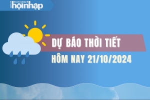 Thời tiết hôm nay 21/10: Không khí lạnh gây mưa ở Bắc và Trung Bộ; Nam Bộ triều cường xuống