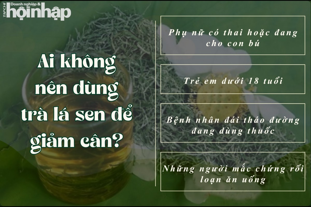 Ai không nên dùng trà lá sen để giảm cân?