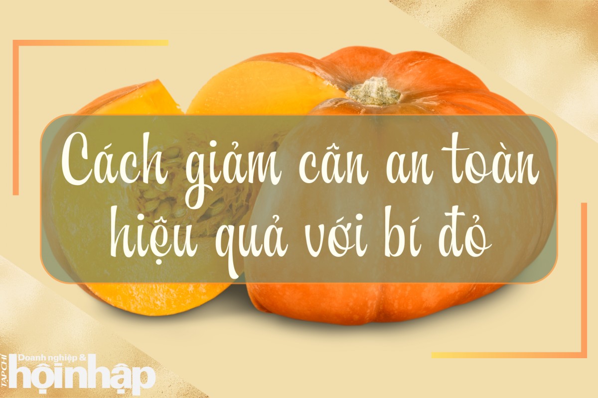 Cách giảm cân an toàn với quả bí đỏ.