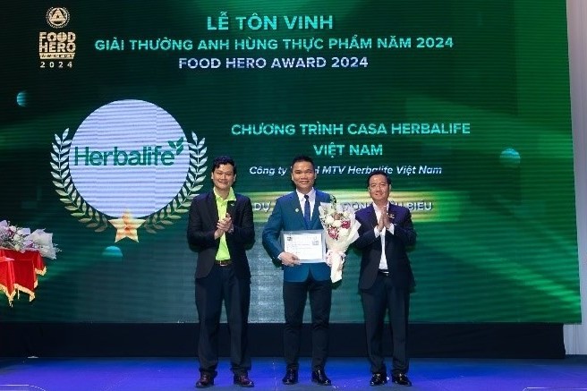 Herbalife Việt Nam nhận giải thưởng "Tạo tác động xã hội" tại Food Hero 2024