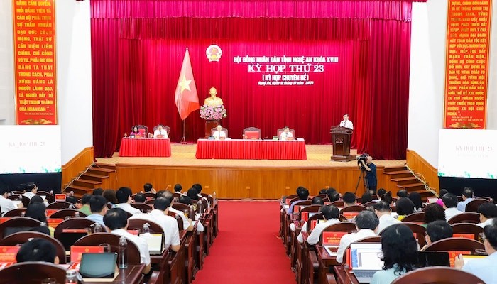 Kỳ họp thứ 23, HĐND tỉnh Nghệ An khoá XVIII, nhiệm kỳ 2021 - 2026