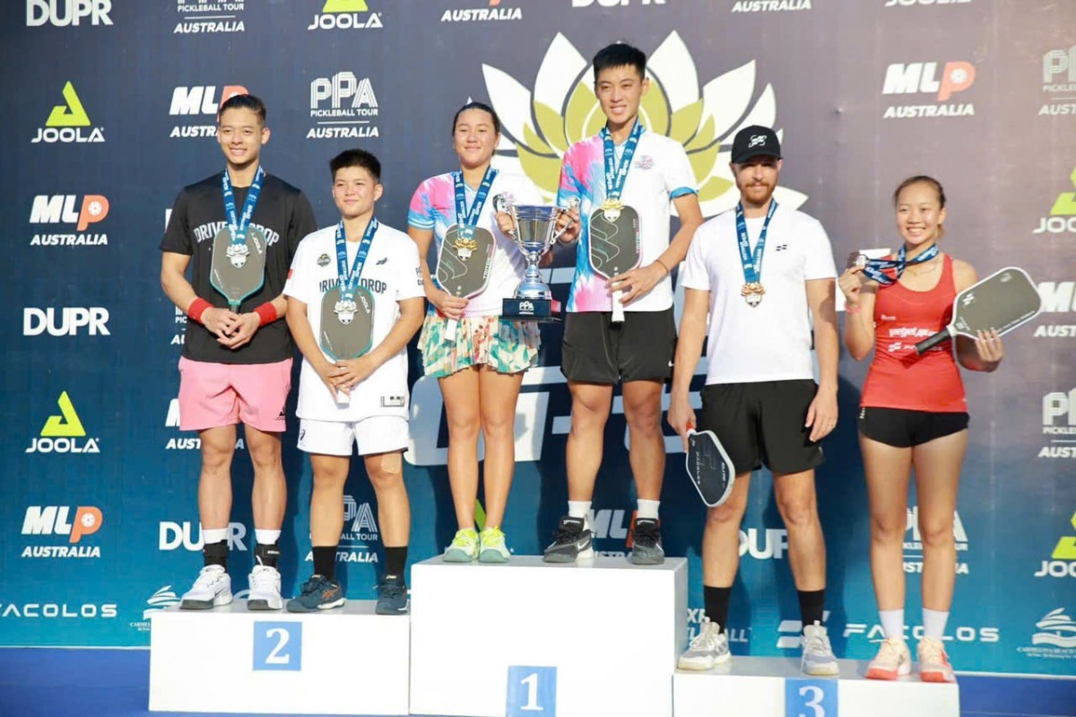 Team D-Joy “thắng lớn” tại giải đấu pickleball PPA Tour Australia - Việt Nam Open 2024