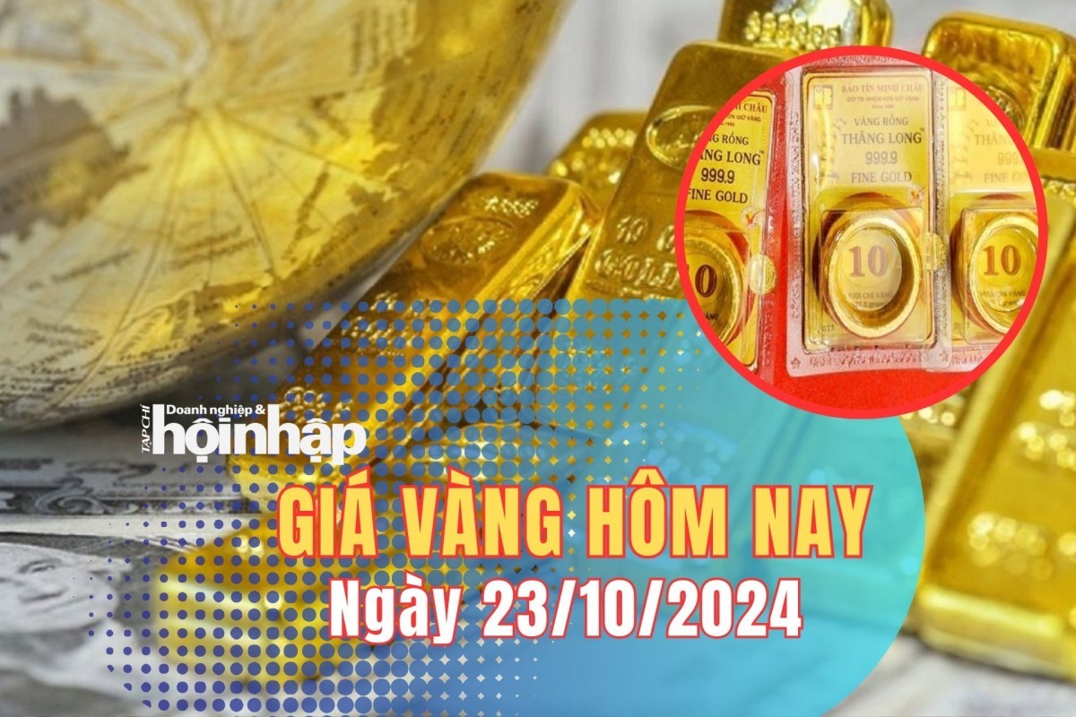 Giá vàng hôm nay 23/10: Vàng thế giới kéo vàng nhẫn cùng phá kỷ lục