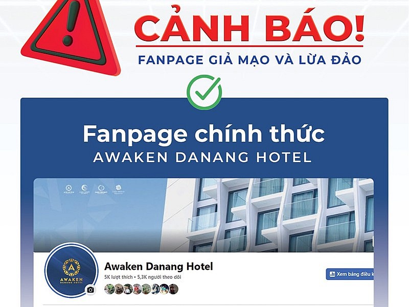 Cảnh báo fanpage giả mạo khách sạn chiếm đoạt tiền cọc