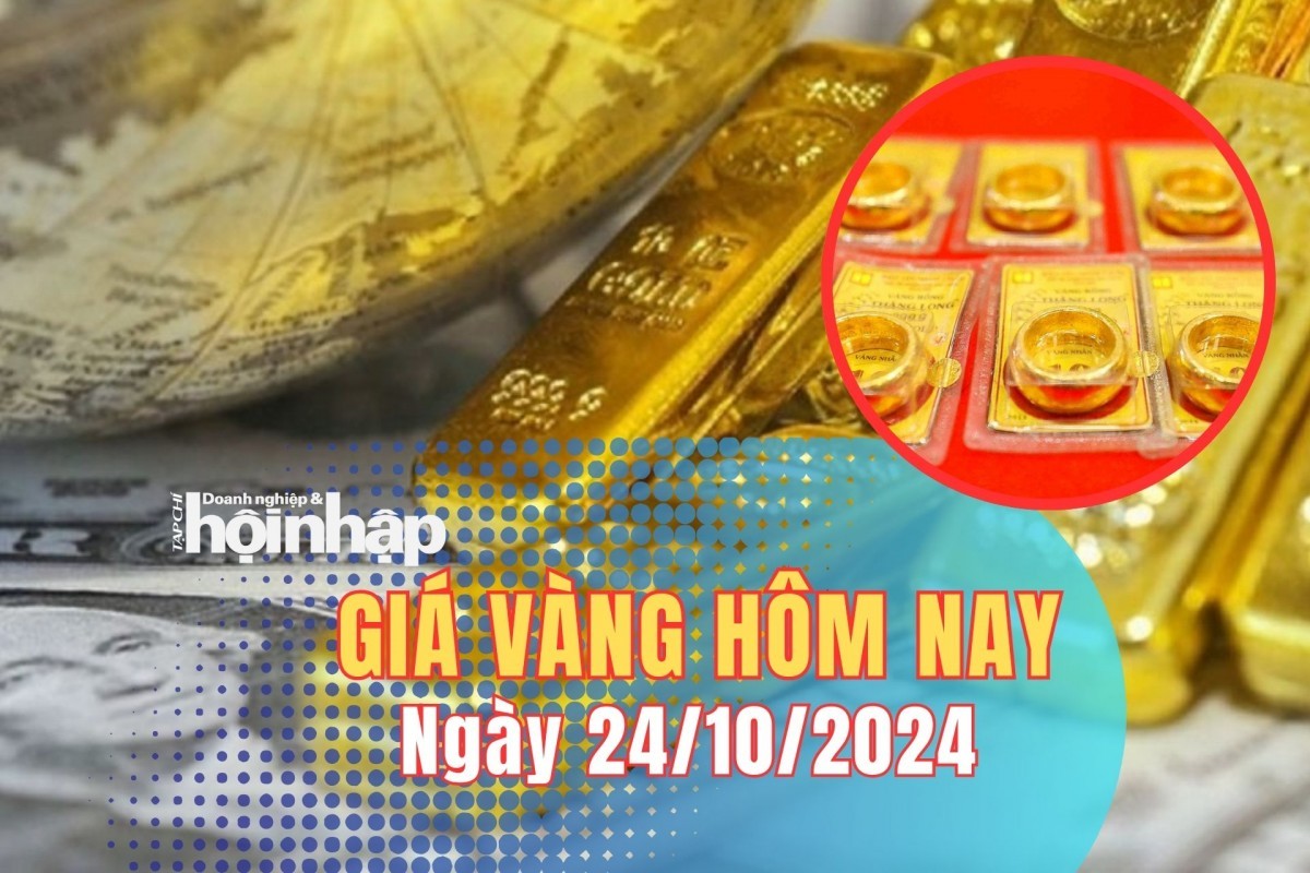 Giá vàng hôm nay 24/10: Vàng thế giới tụt dốc, vàng nhẫn rơi khỏi đỉnh