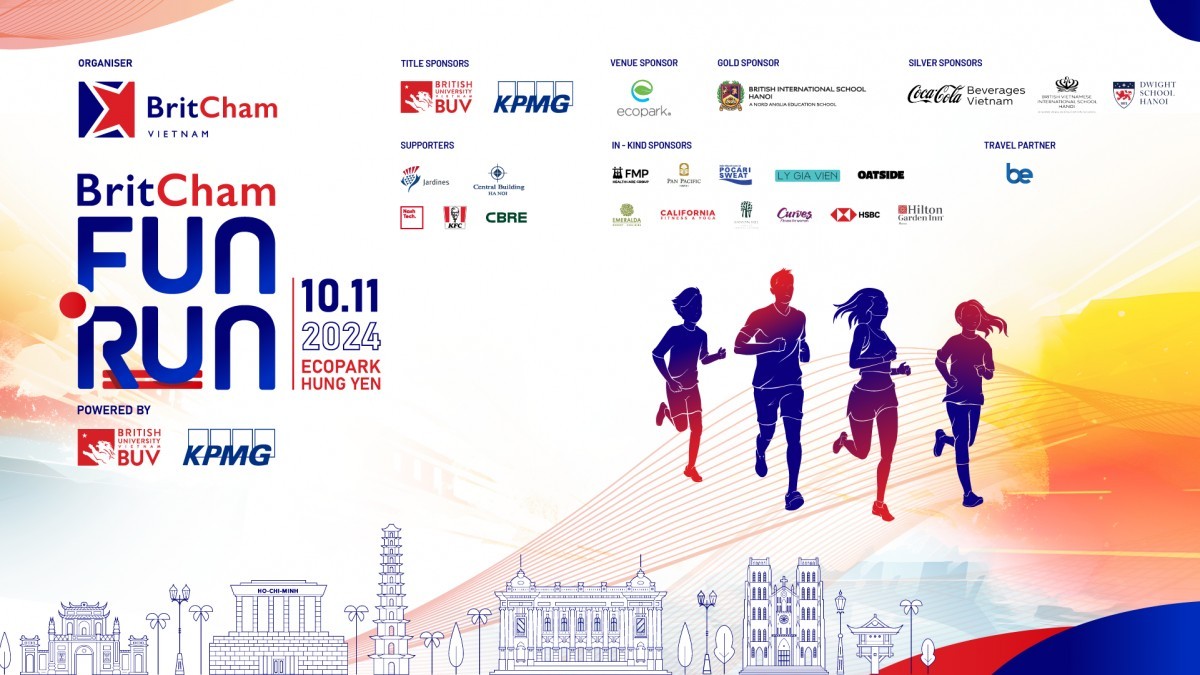 Giải chạy bộ BritCham Fun Run 2024: Gây quỹ cho giáo dục và y tế tại Việt Nam