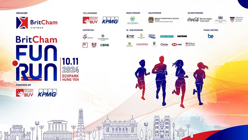 Giải chạy bộ BritCham Fun Run 2024: Gây quỹ cho giáo dục và y tế tại Việt Nam