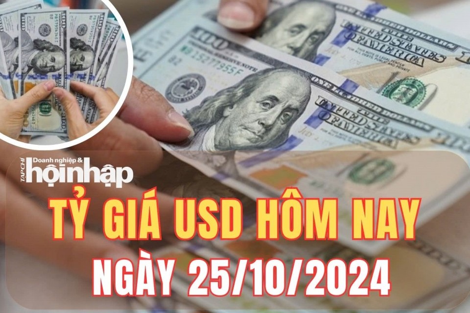 Tỷ giá USD hôm nay 25/10/2024: Đồng USD trong nước tăng 10 đồng, ở mức 24.260 đồng