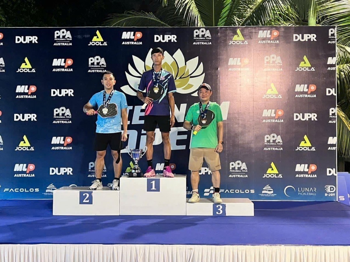 Team D-Joy “thắng lớn” tại giải đấu pickleball PPA Tour Australia - Việt Nam Open 2024