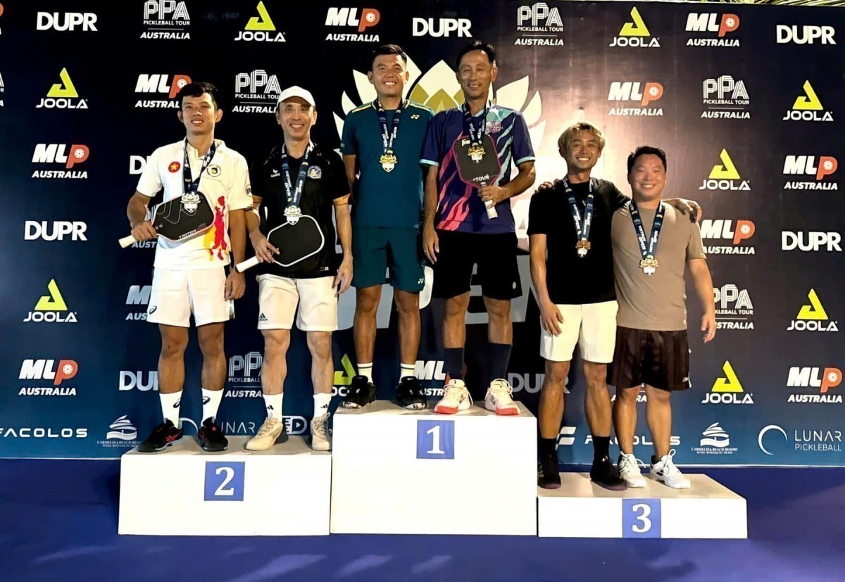 Team D-Joy “thắng lớn” tại giải đấu pickleball PPA Tour Australia - Việt Nam Open 2024