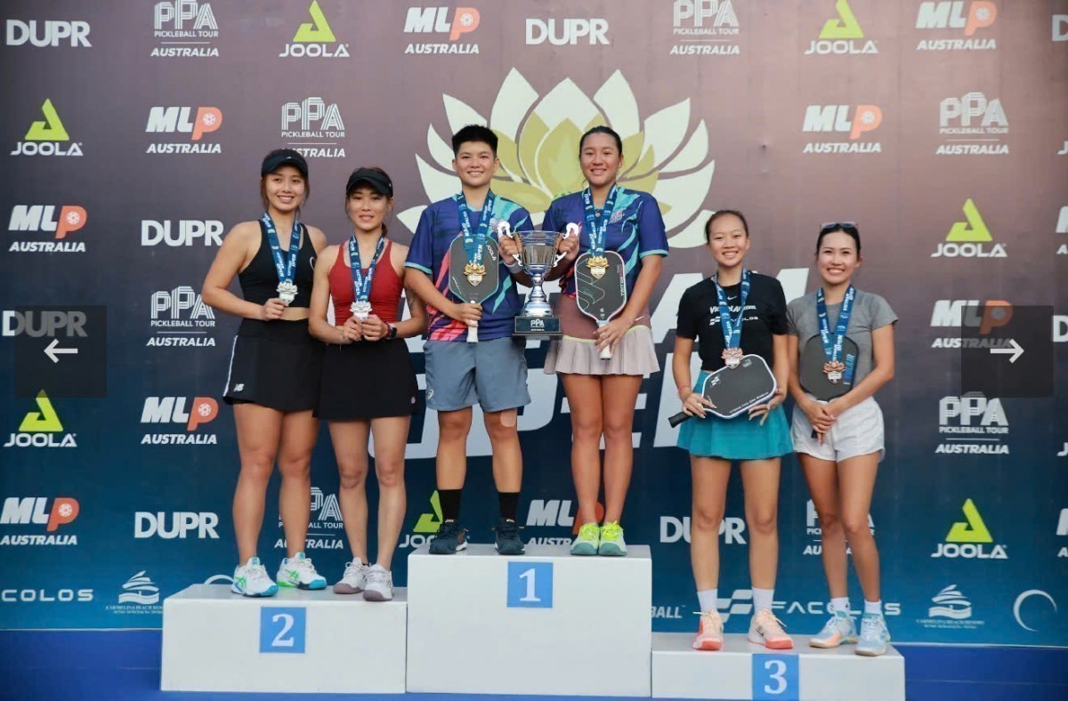 Team D-Joy “thắng lớn” tại giải đấu pickleball PPA Tour Australia - Việt Nam Open 2024