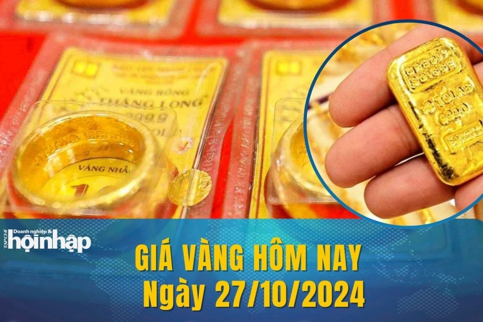 Giá vàng hôm nay 27/10: Giá vàng nhẫn ở mức 87 triệu đồng/lượng mua vào