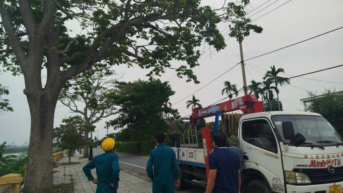 Quảng Trị: Bộ CHQS kiểm tra công tác ứng phó bão số 6 tại Hải đội Dân quân thường trực