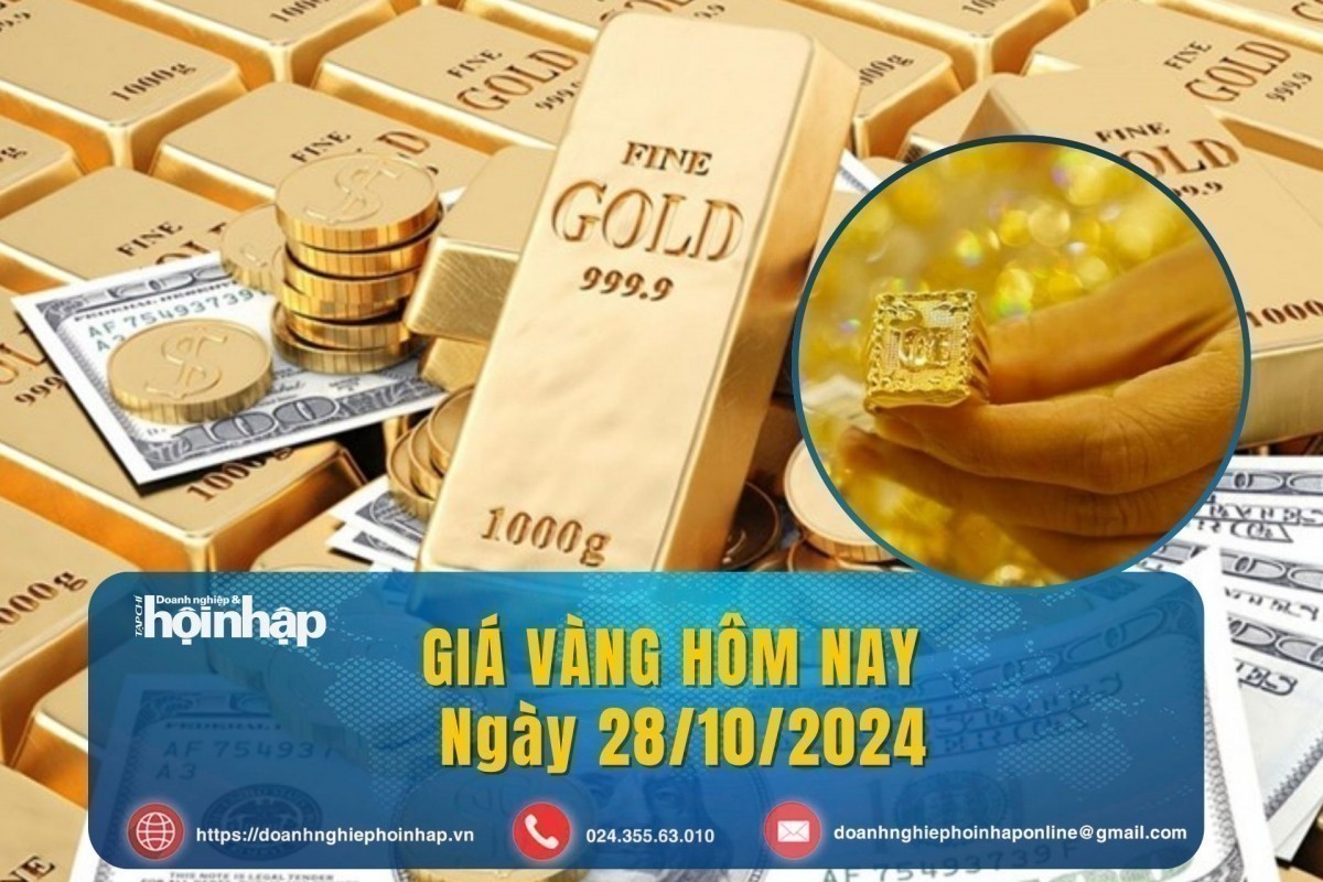 Giá vàng hôm nay 28/10: Giá vàng SJC, vàng nhẫn neo quanh 89 triệu đồng/lượng